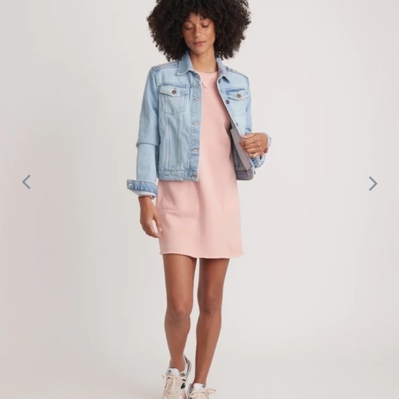 MARINE layer Sweatshirt Dress in Seashell Pink - Picture 7 of 8